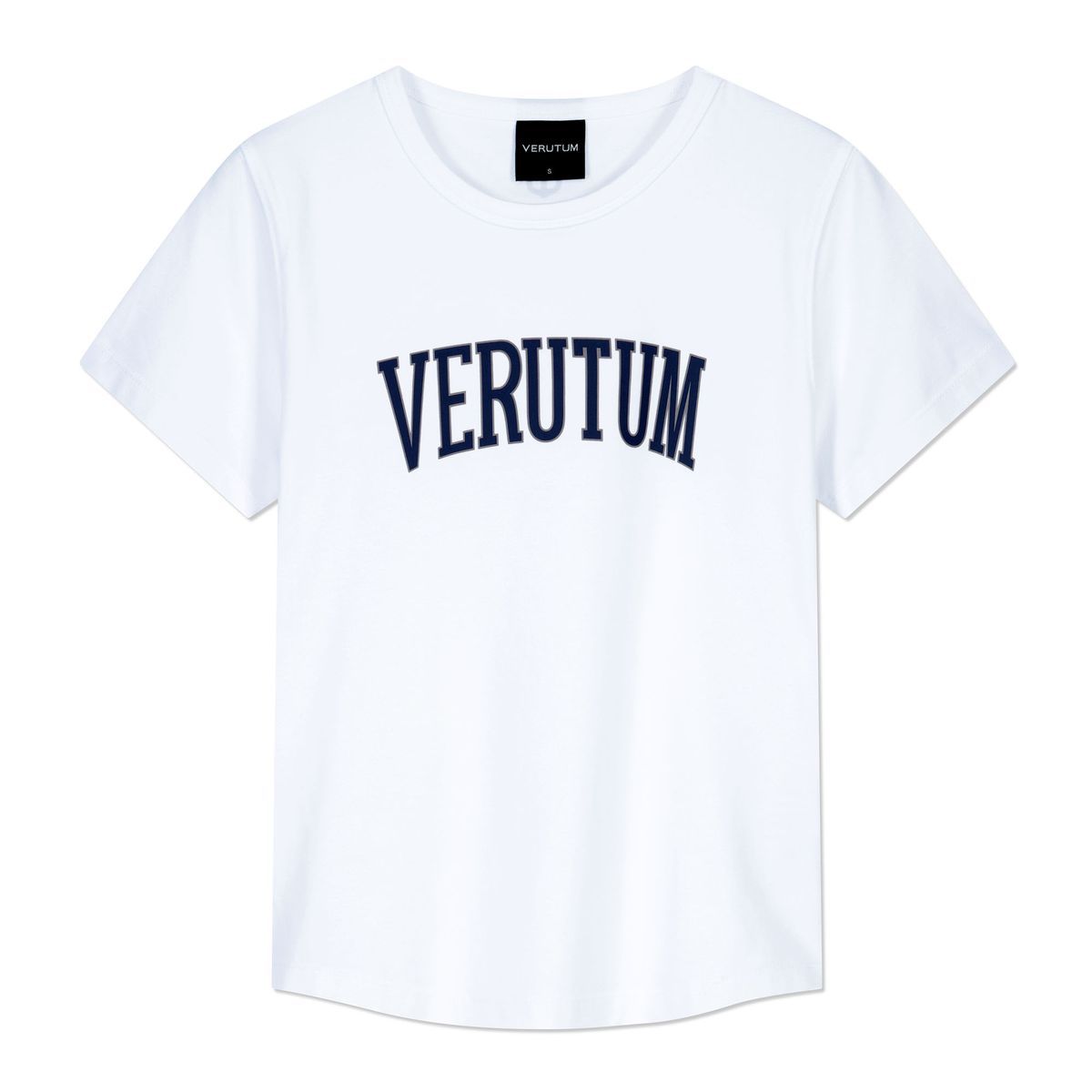 베루툼(VERUTUM) 아치 로고 티셔츠 화이트