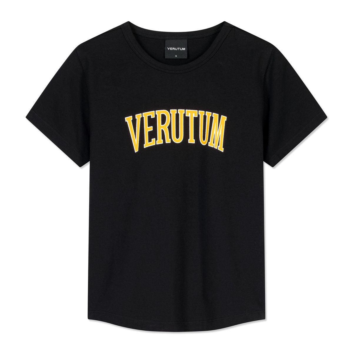 베루툼(VERUTUM) 아치 로고 티셔츠 블랙