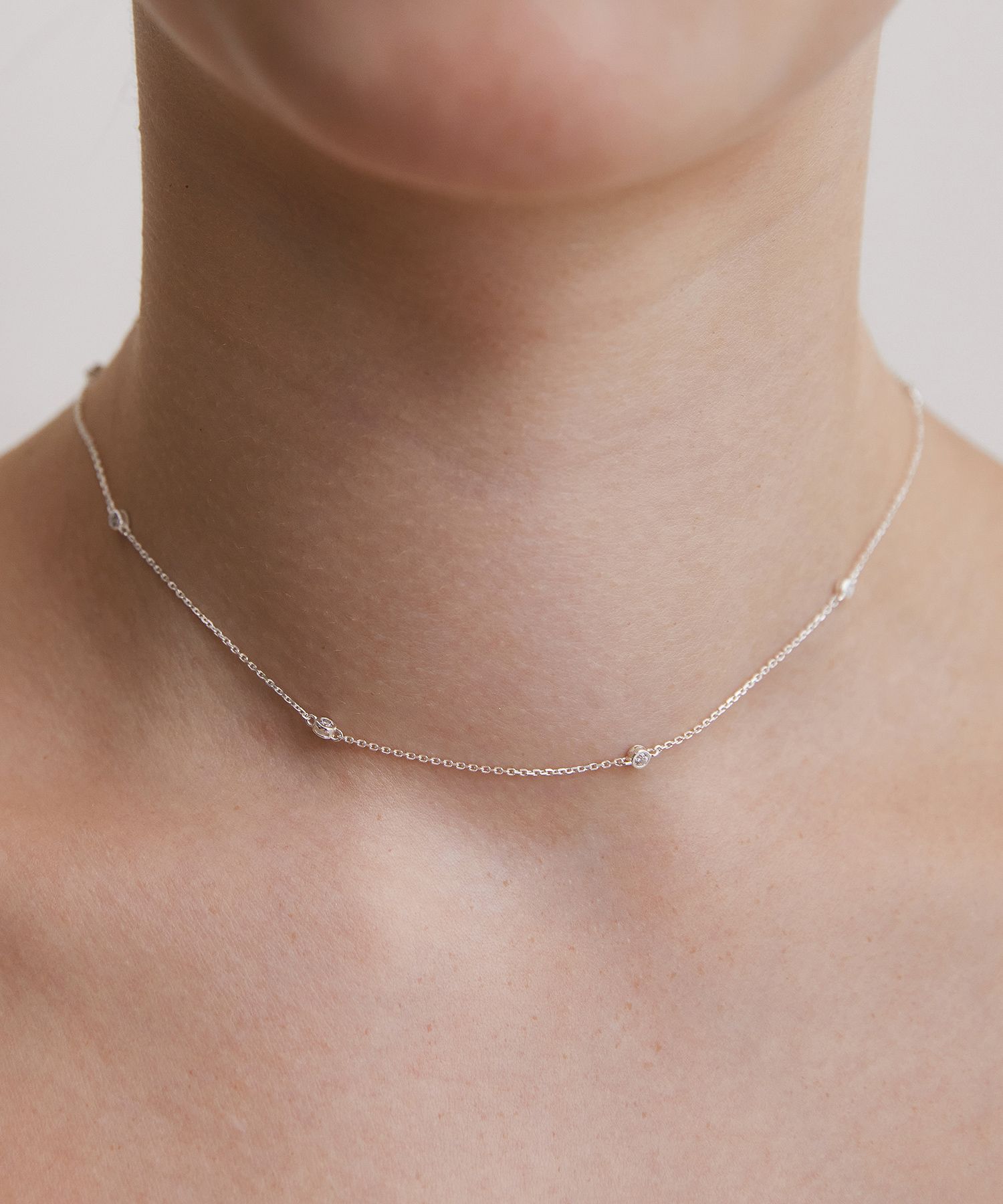 ネックレス・ペンダント TATIANA Silver 925 Bezel Dot Chain Necklace NZ2418 MUSINSA | TATIANA (Silver 925) Bezel Dot Chain Necklace NZ2418