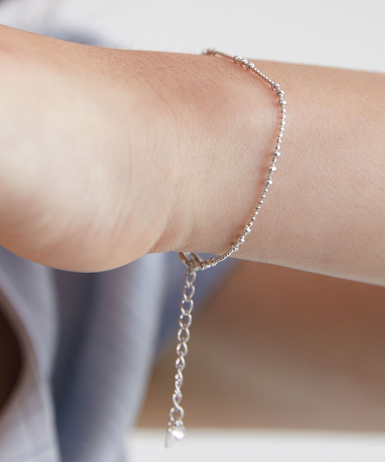 ☆TATIANA☆ Silver 925 Double Ball Chain Bracelet BR1804 MUSINSA | TATIANA (Silver 925) Play Ball Chain Bracelet BR1806