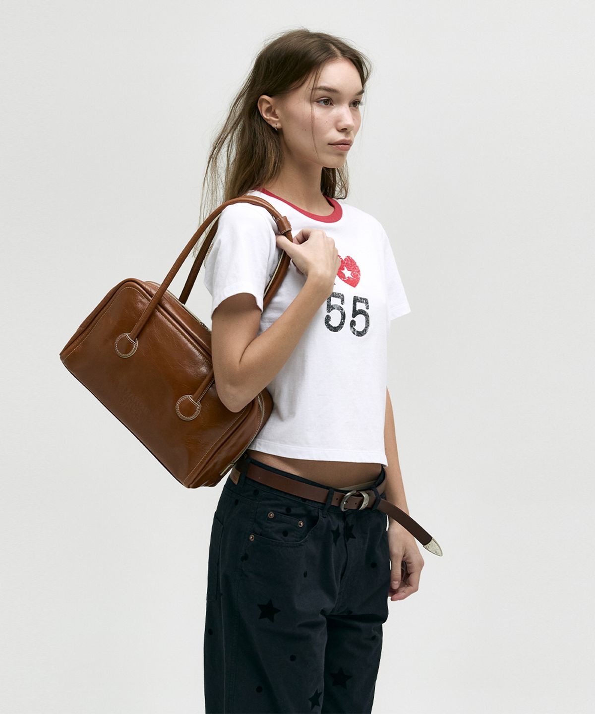 마지셔우드(MARGESHERWOOD) SOFT BOSTON_brown crinkle