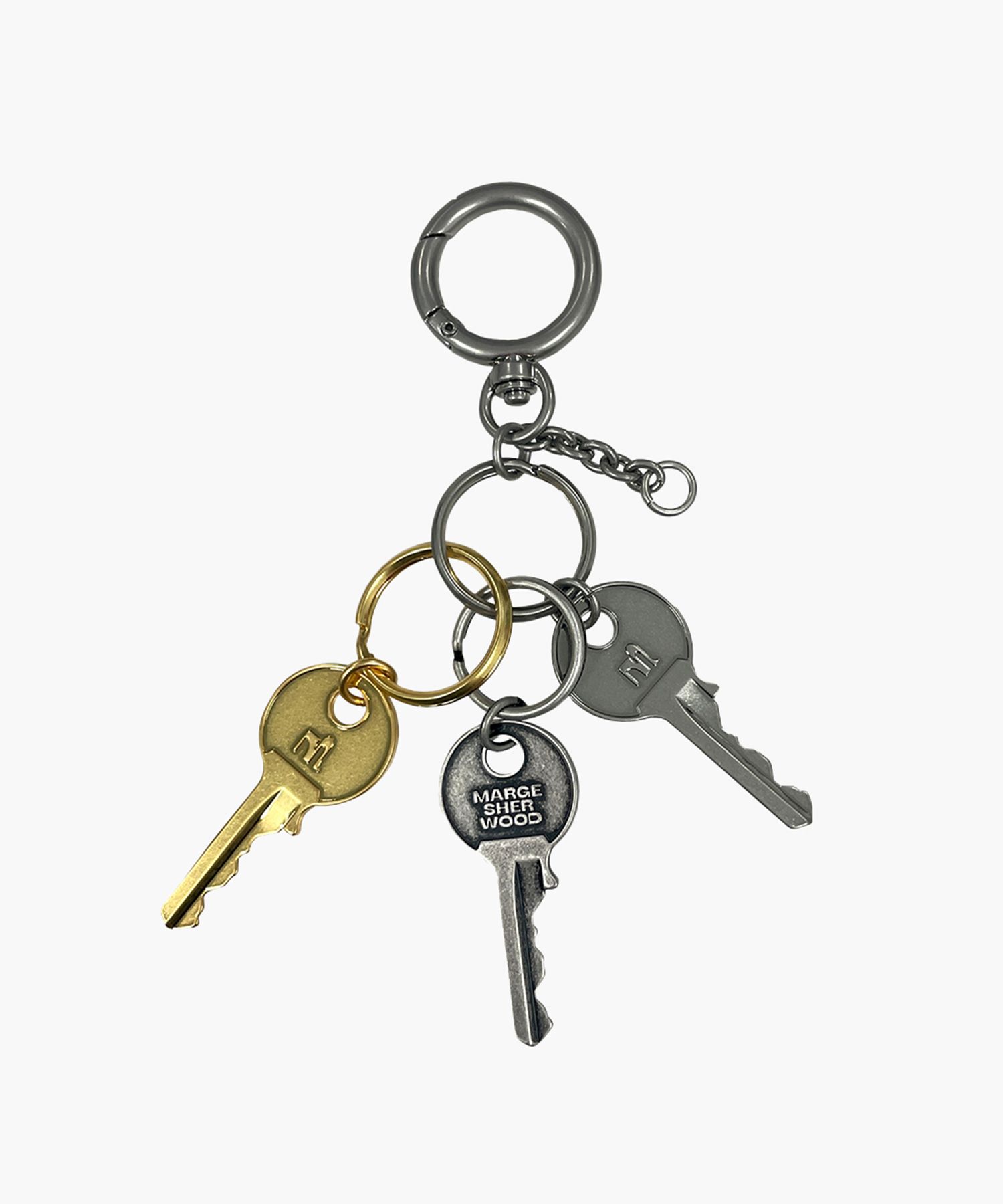 キーホルダー・キーリング [Margesherwood] / WOOD / black MUSINSA | MARGESHERWOOD LOGO KEY CHAIN