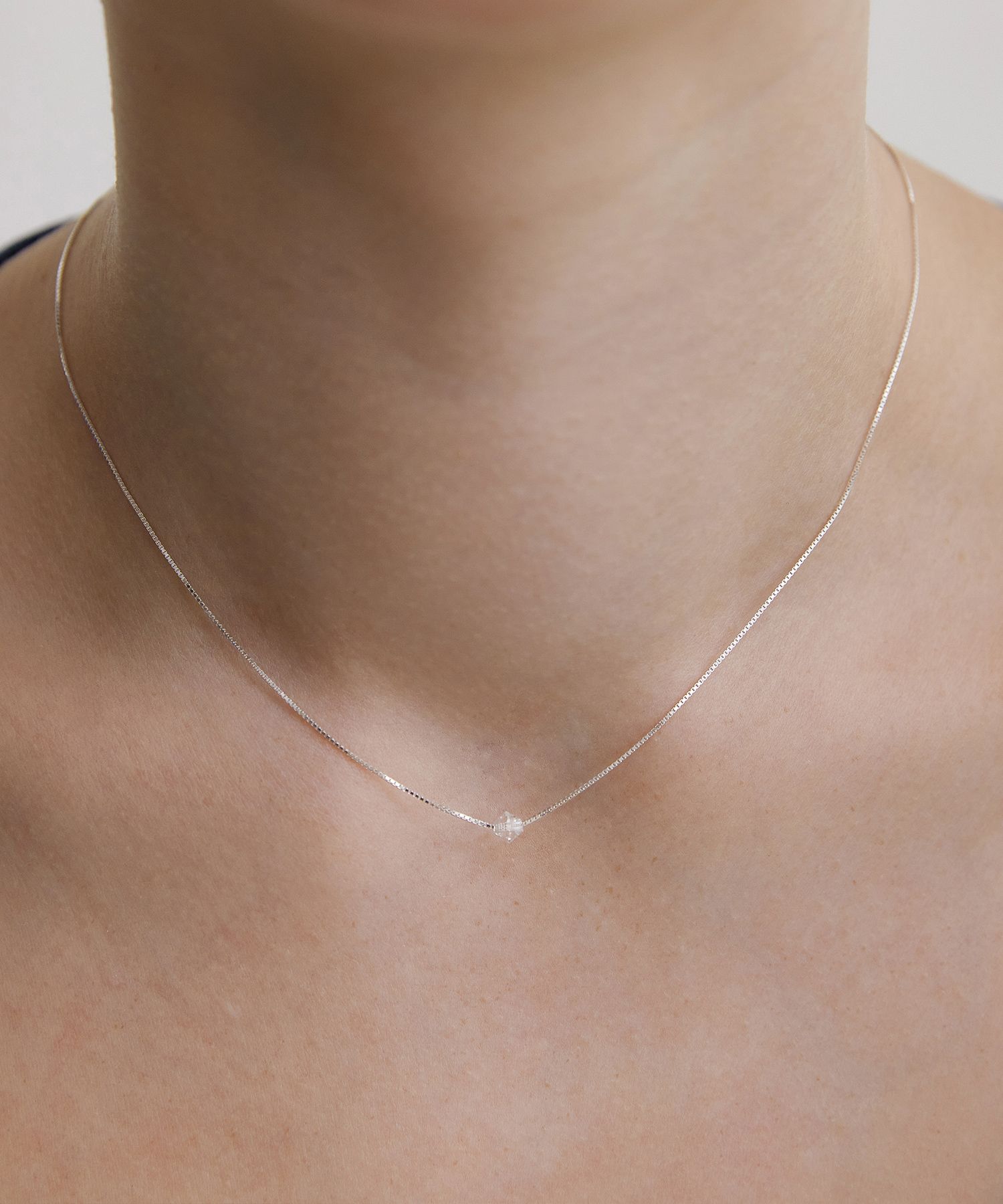 MUSINSA | TATIANA (Silver 925) Only Crystal Box Chain