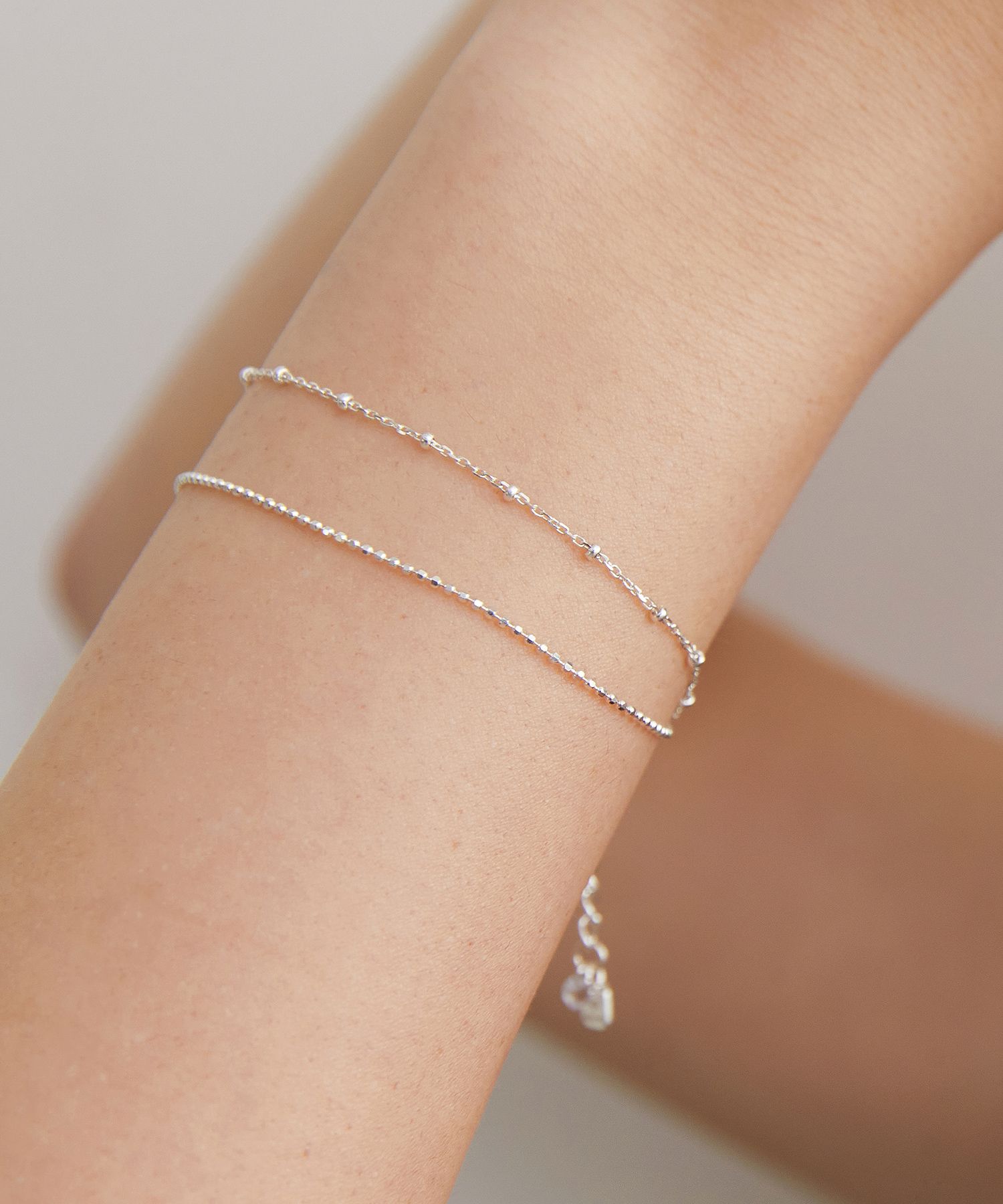 ★送料・関税込★TATIANA★KNOT DECK BALL CHAIN BRACELET★ MUSINSA | TATIANA (Silver 925) Knot decoration ball chain
