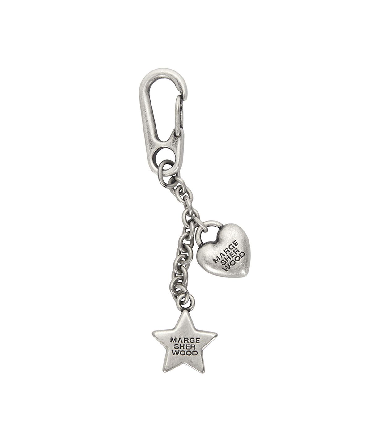 마지셔우드(MARGESHERWOOD) HEART STAR KEYCHAIN_2colors