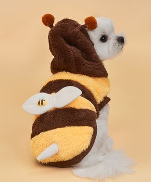 강아지 꿀벌 플리스 조끼