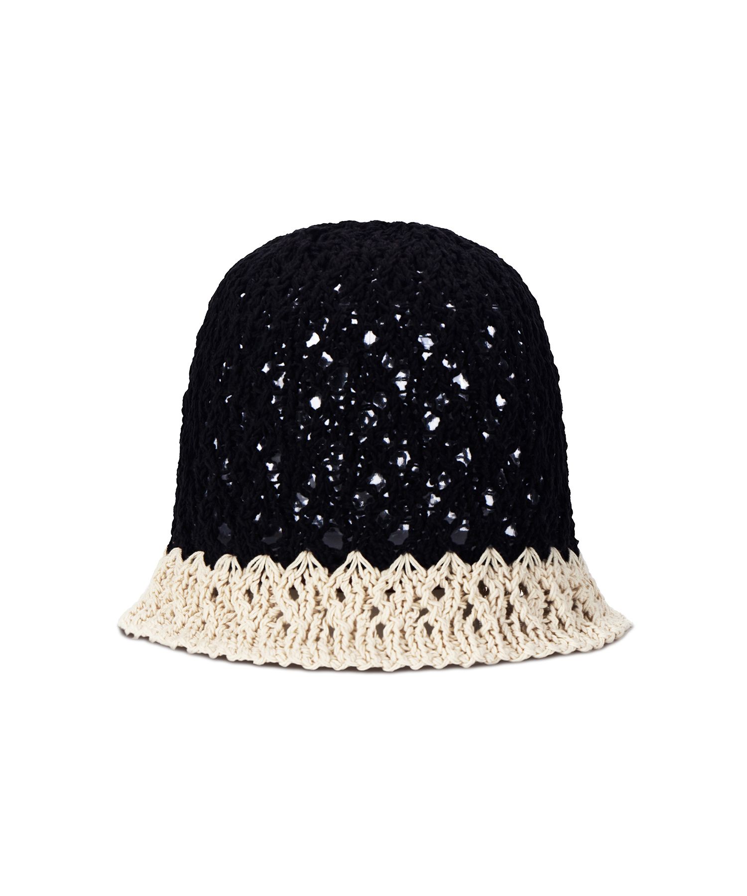 ■VARZAR■ l tip crochet two-tone bucket hat black varza MUSINSA | VARZAR Metal Tip Crochet Two-Tone Bucket Hat Black