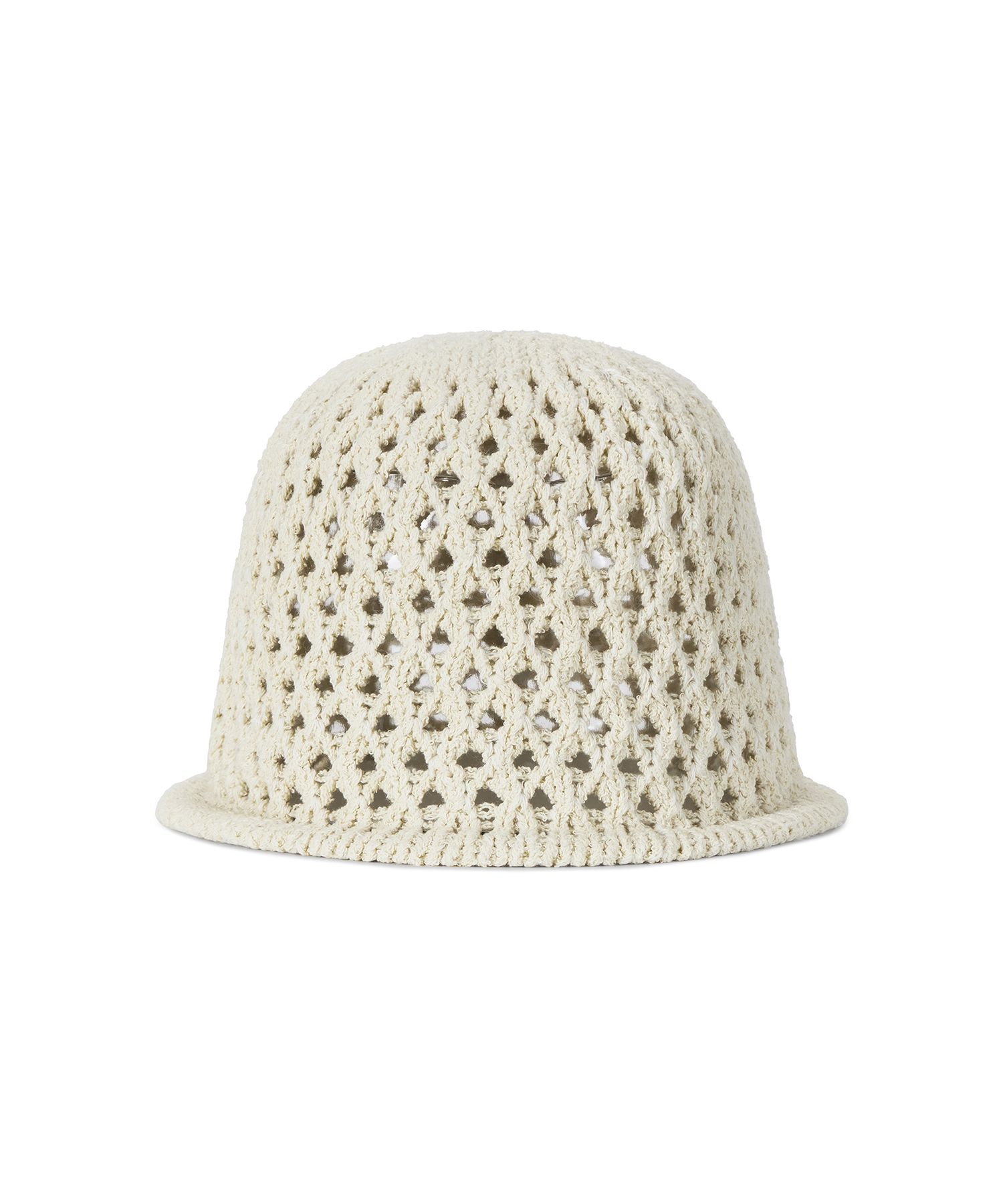 MUSINSA | VARZAR VZ long label punching knit bucket hat ivory