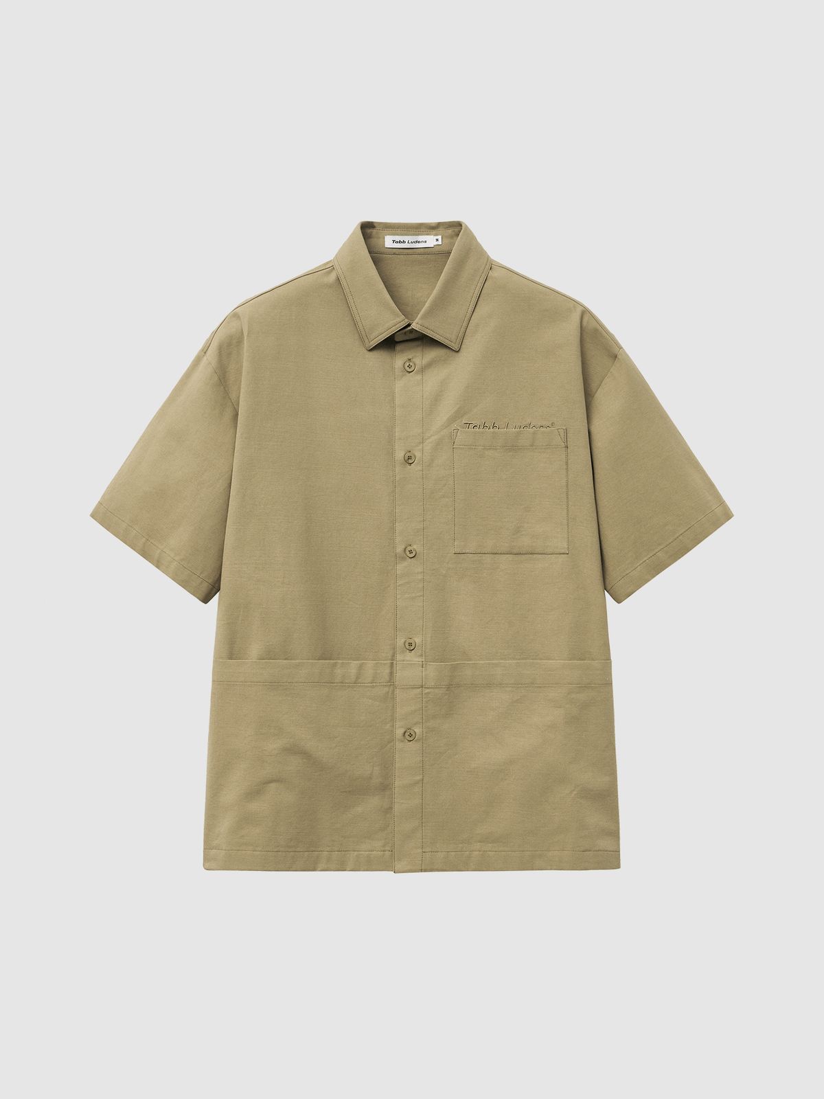 탭루덴스(TABBLUDENS) Utility Short Sleeve Shirt_Beige