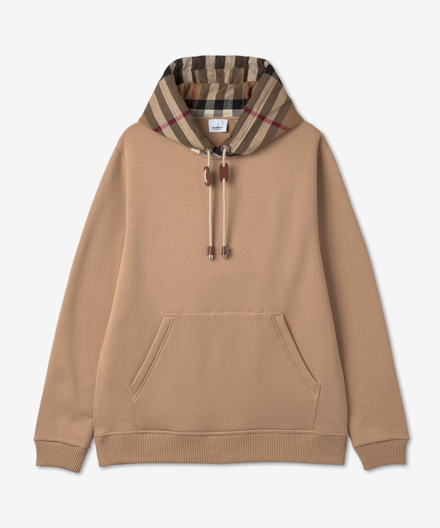 パーカー・フーディ *Burberry* Check Cotton Relax Fit Hood Camel 8045006 8045006 MUSINSA | BURBERRY Check Cotton Relaxed Fit Hoodie - Camel