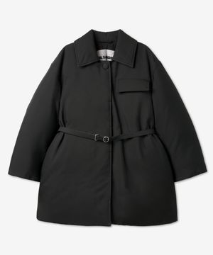 웨이스트 벨트 패딩 - 블랙 / J02AF0124J70013001