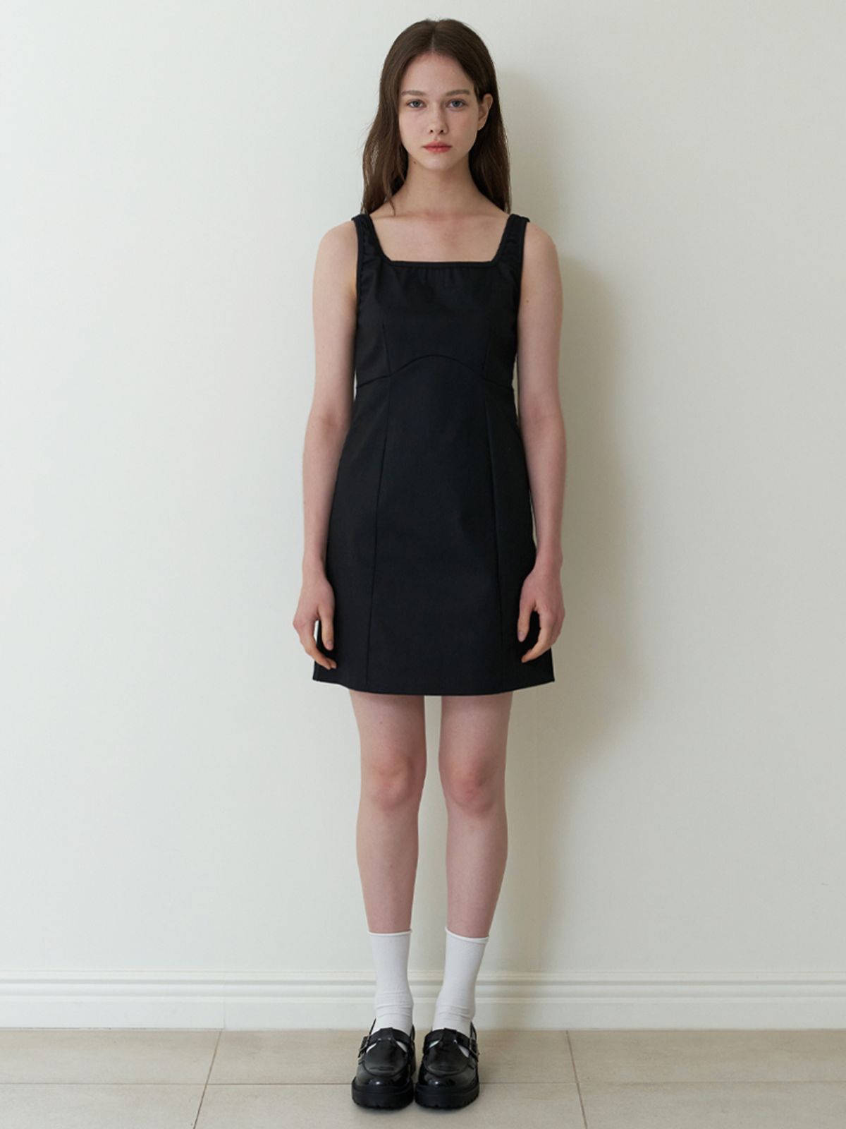 카인더베이비(KINDABABY) basic tension mini dress - black
