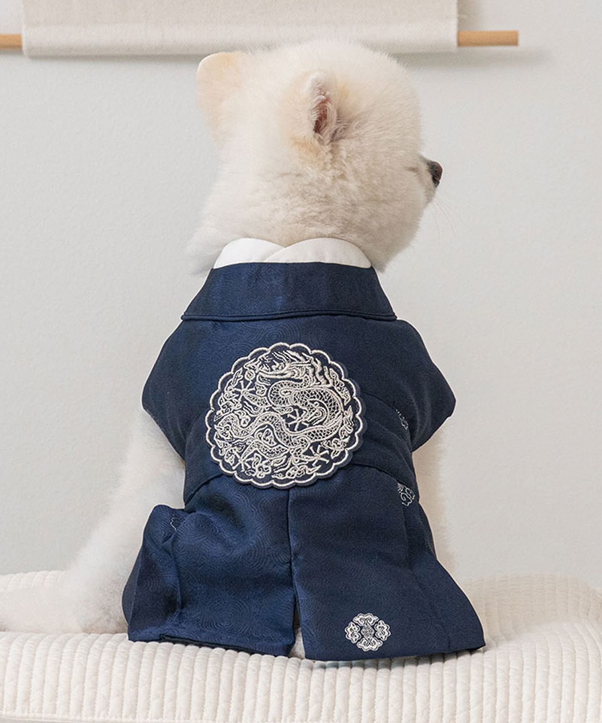 베일리(BAILEY) 강아지 향균 용포 한복 세자감색