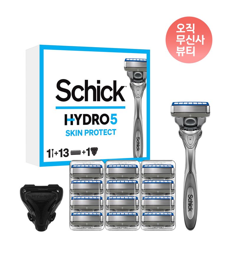 하이드로5 스킨프로 날13입 + 면도기 + 케이스 1개