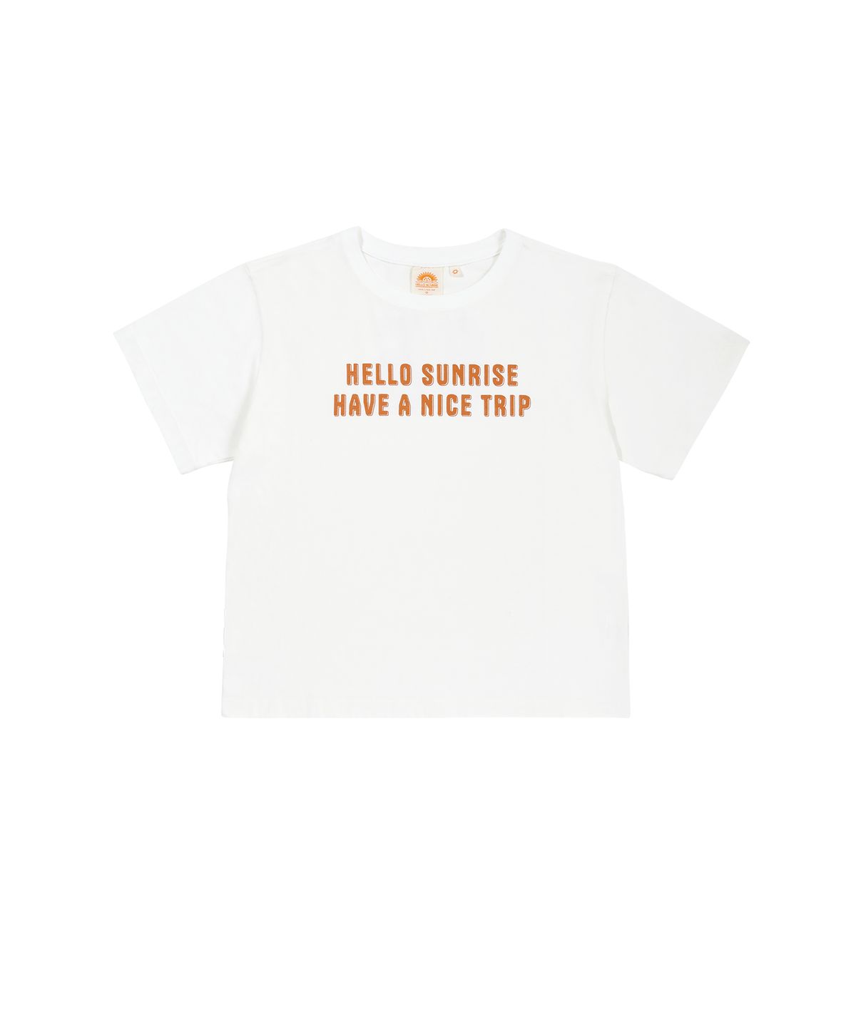 헬로 선라이즈(HELLO SUNRISE) HS VTG Typo Logo Tee(W)_White