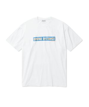 컬러 박스 로고 티셔츠 [화이트]