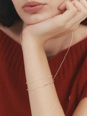 [silver925] layered ball bracelet