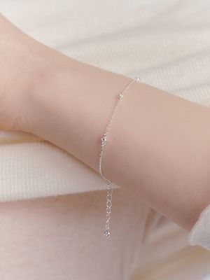 [silver925] lilac cubic bracelet