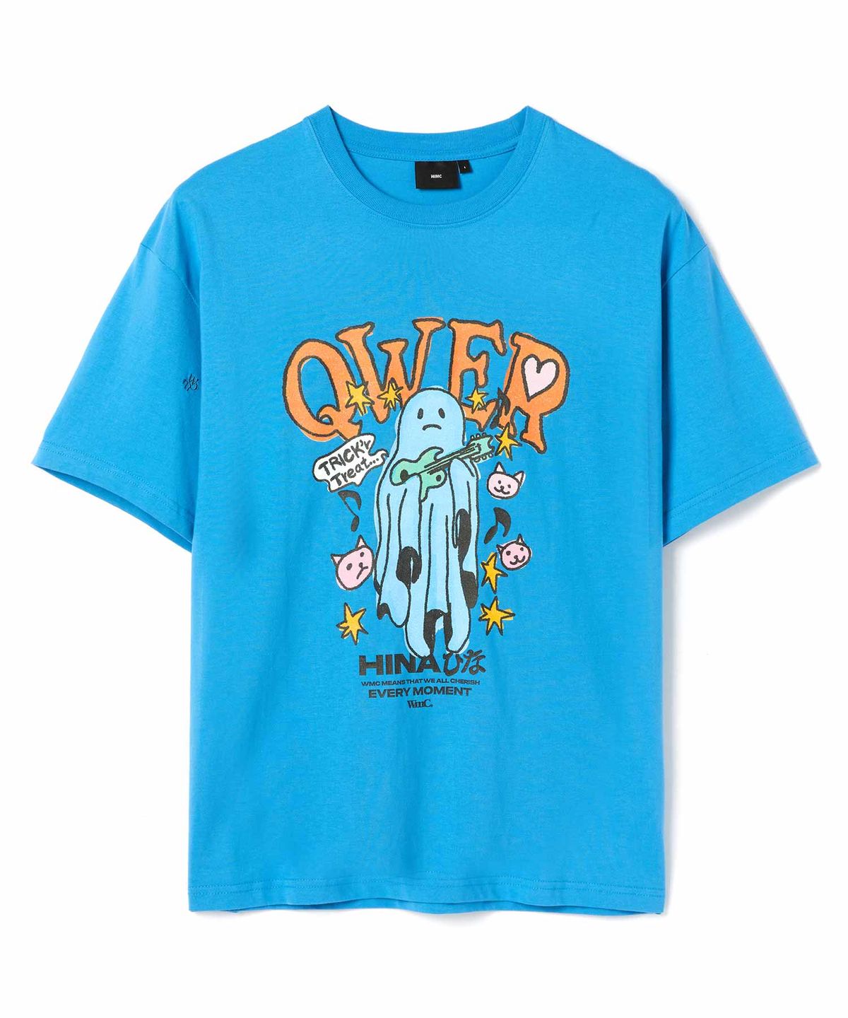 더블유엠씨(WMC) QWER 고스트 티셔츠_BLUE