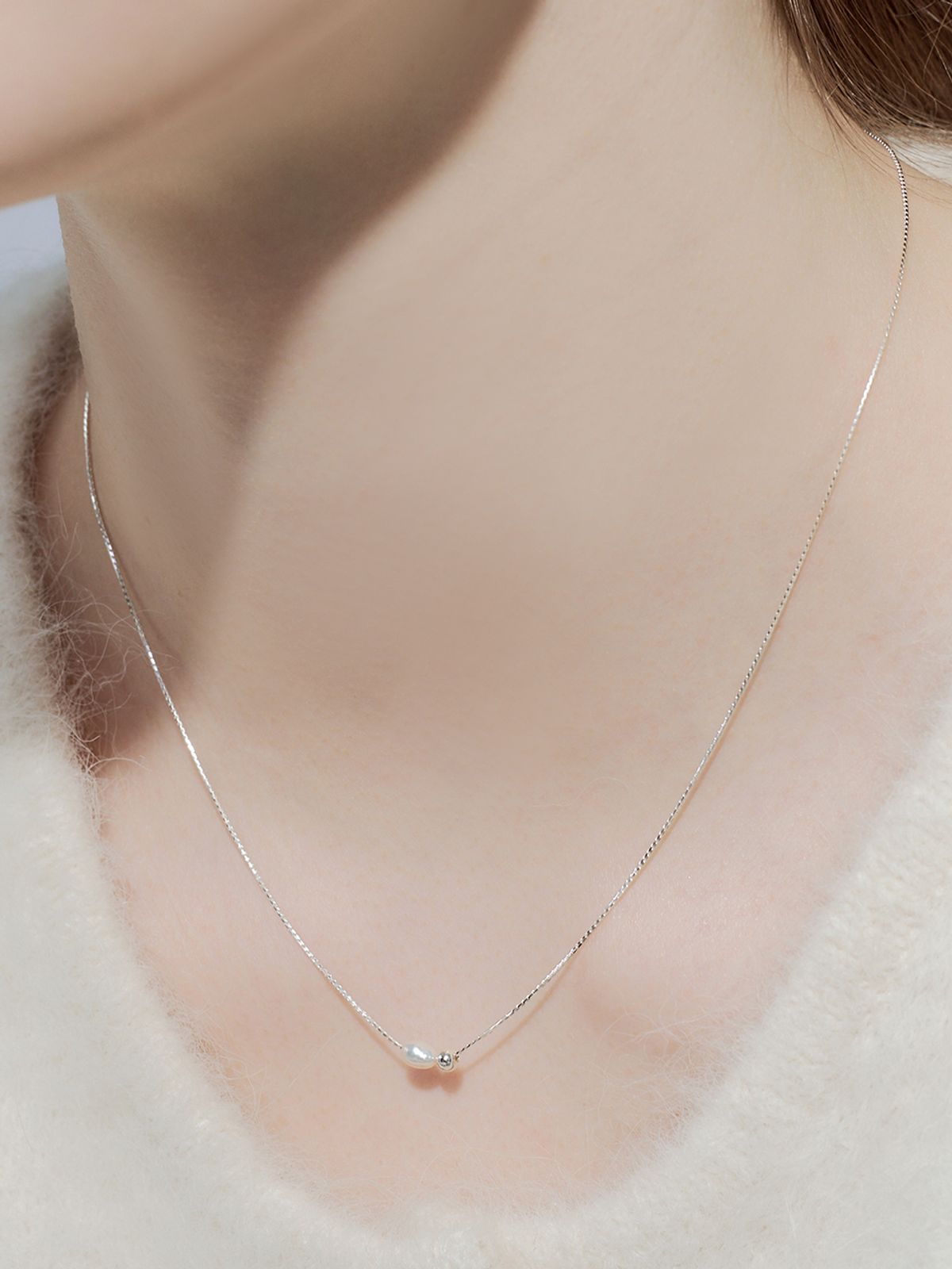 앵브록스(ENGBROX) [silver925] nostalgia pearl necklace
