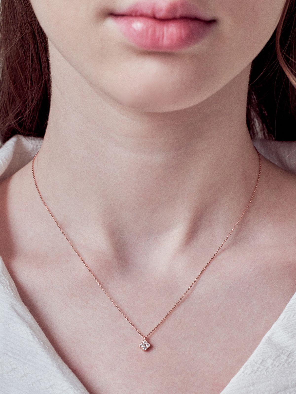 앵브록스(ENGBROX) [silver925] flory cubic necklace