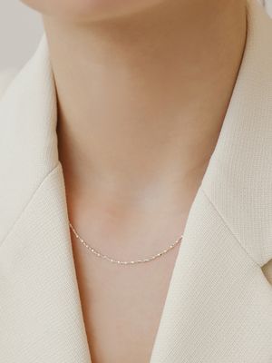 [silver925]slim shiny necklace