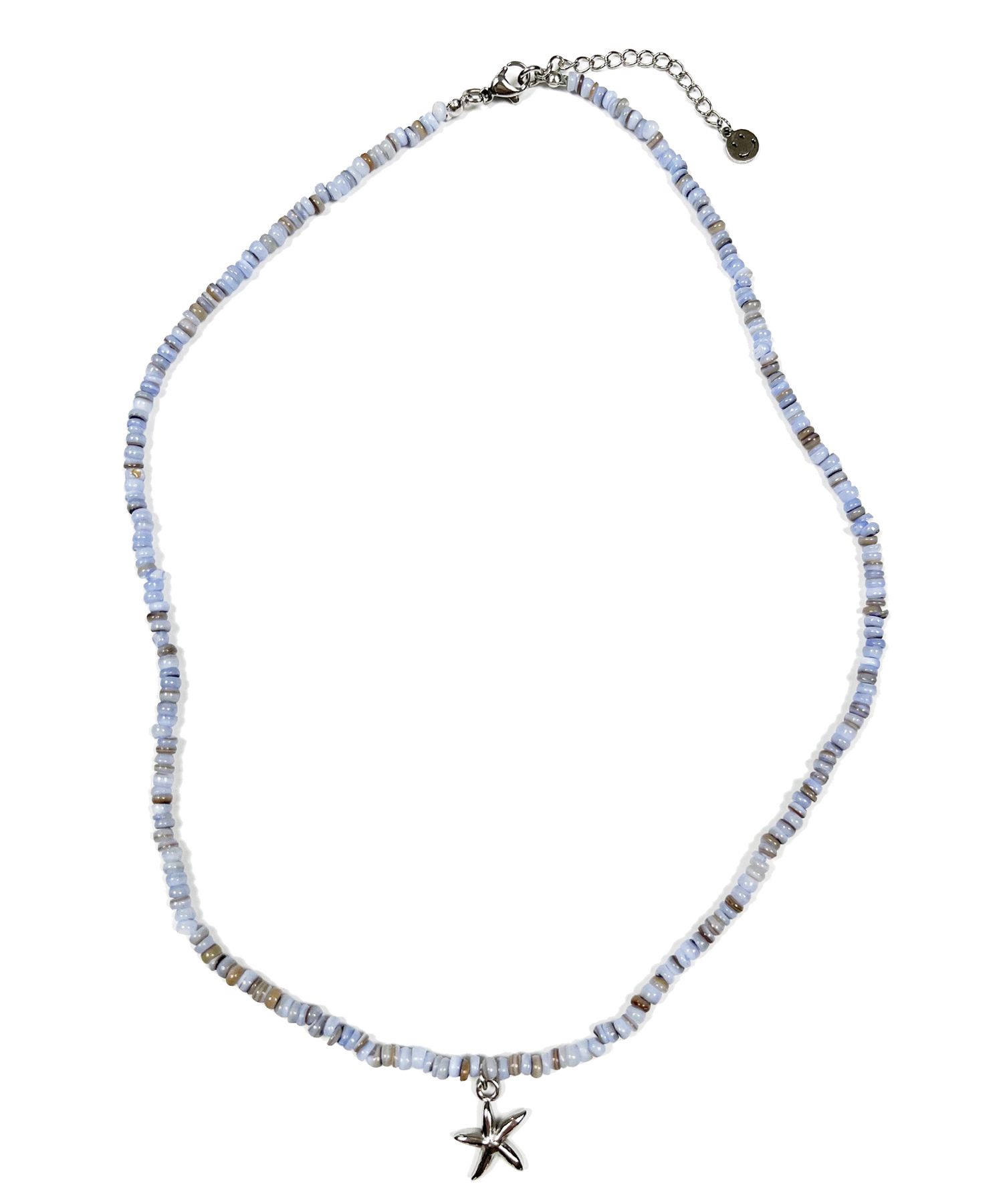 MUSINSA公式 | SK8ER ROCK Starfish Pearl Rondelle Necklace (paleblue)