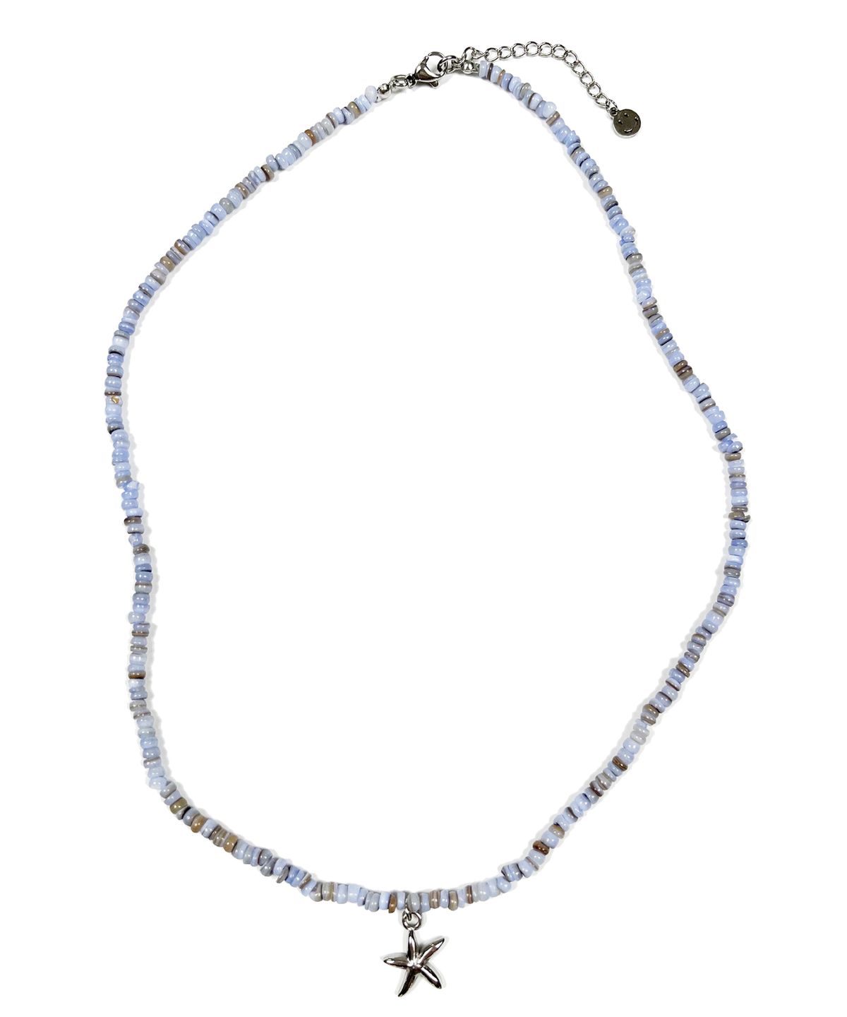 스케이터락(SK8ER ROCK) Starfish Pearl Rondelle Necklace (paleblue)