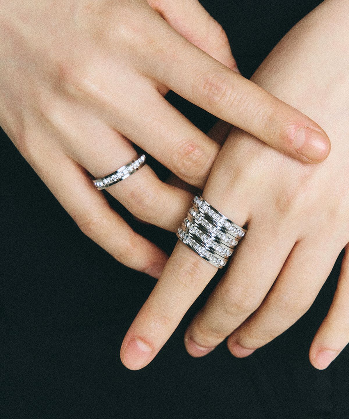스칼렛또(SCALETTO) SBW019 Shiny middle stone ring