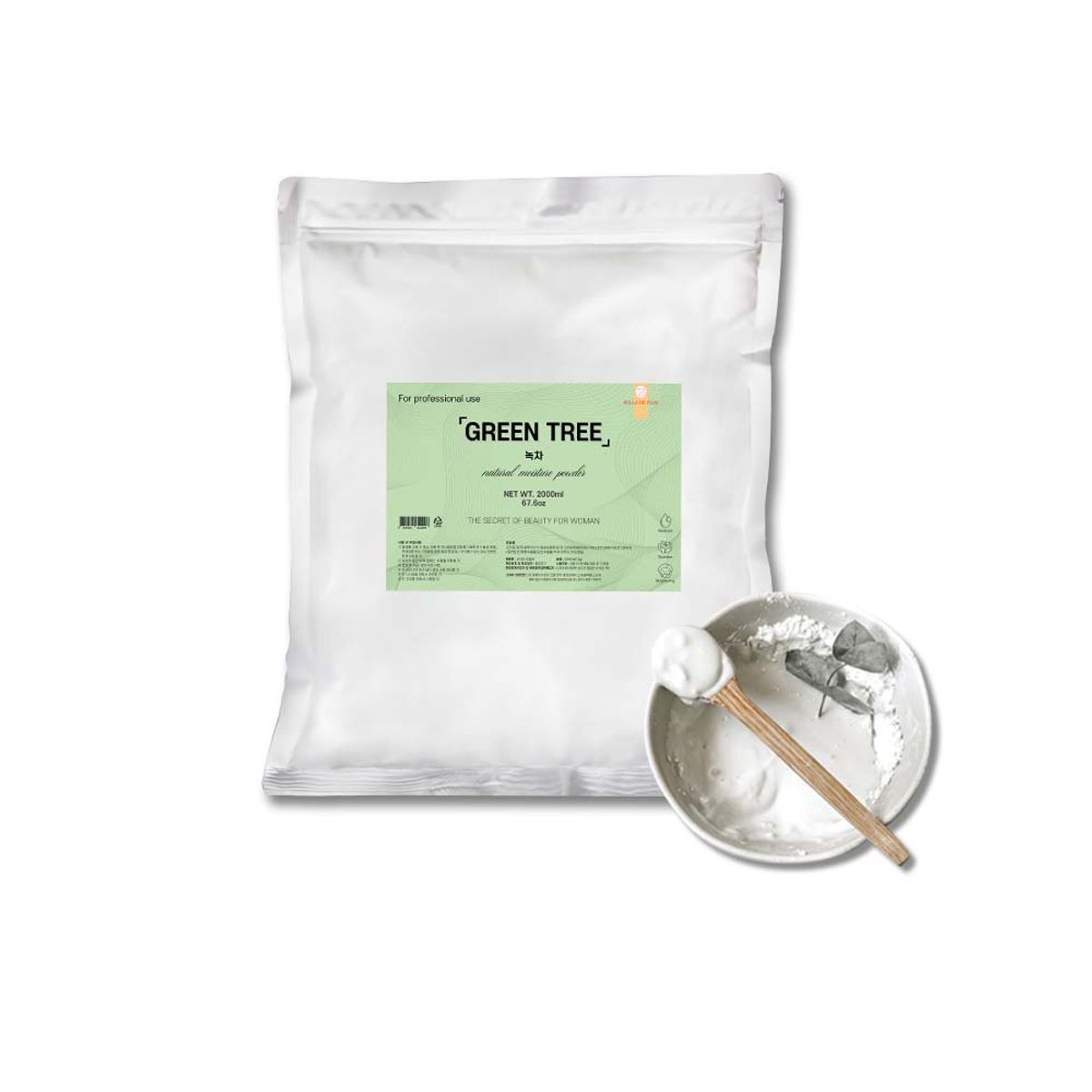 벨라드뽀(BELLADEPEAU) 프리미엄 녹차 모델링팩 1kg