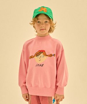 안나 하프 터틀 스웻_핑크