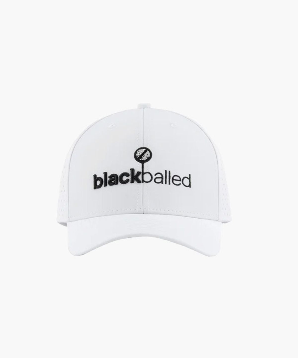 블랙볼드(BLACKBALLED) 퍼포먼스캡 WHITE