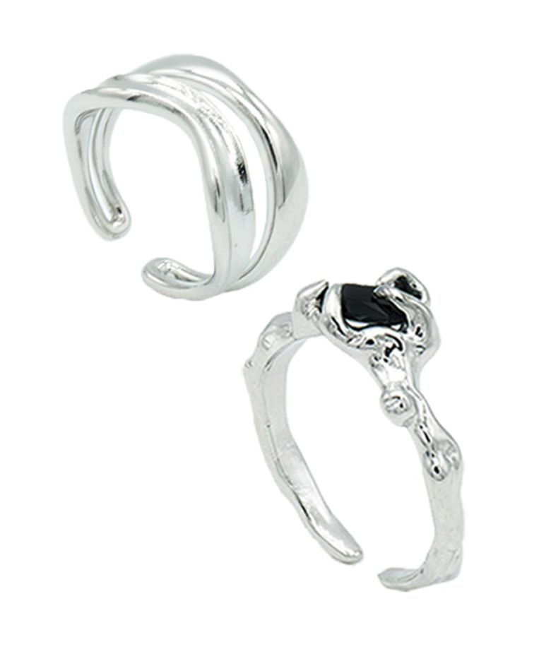 [2PACK][Silver] Open Ring (11종 모음 택2)