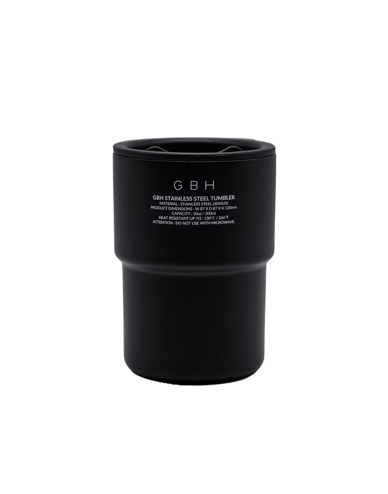 STAINLESS STEEL TUMBLER BLACK 텀블러