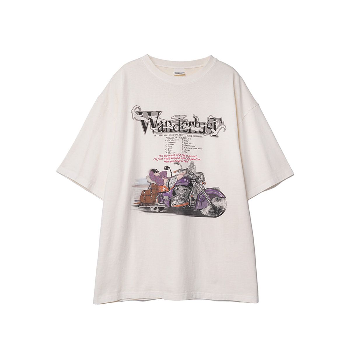 논플로어(NONFLOOR) Wanderlust 티셔츠 크림