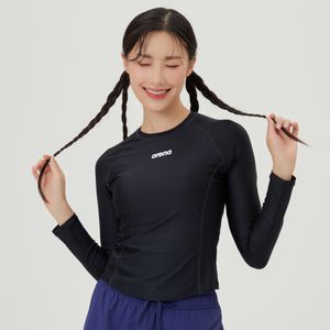 뉴웨이브 레귤러핏 세미크롭 래쉬가드 A4BL1QR46BLK