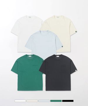 쿨텐션 라운드 포켓 반팔 [5 COLOR]_ZE2TS111