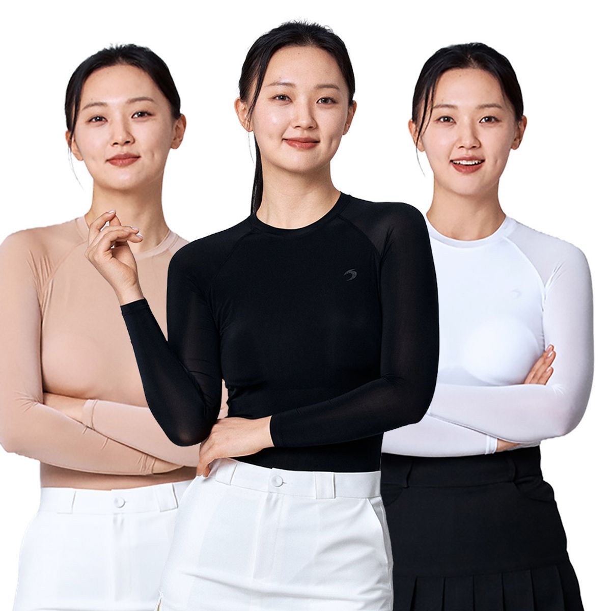 티에스스포츠(TS SPORTS) 여성 골프이너웨어 라운드넥(볼륨컵)