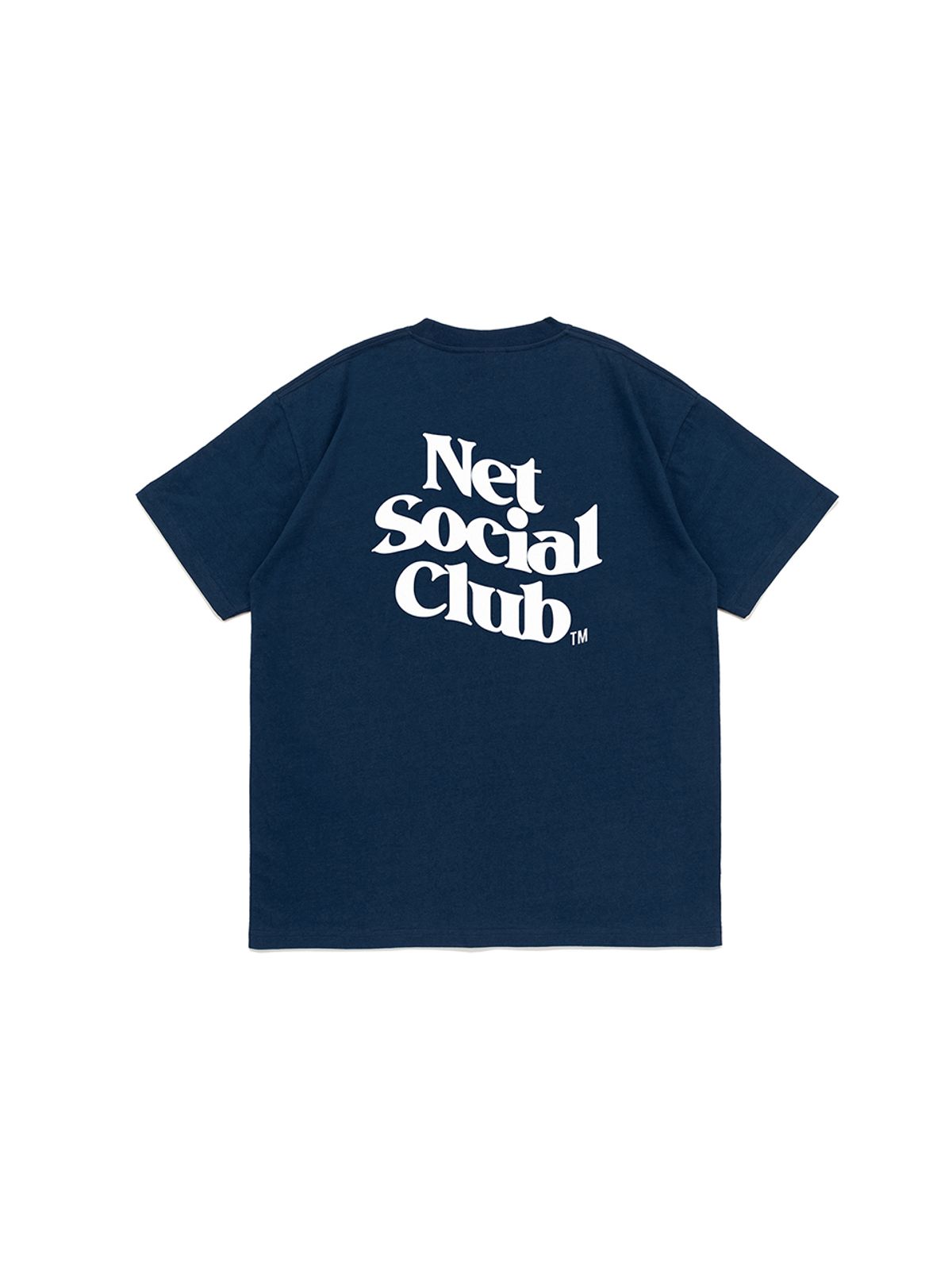 넷소셜클럽(NET SOCIAL CLUB) 웨이브 비비드 로고 반팔티 (다크블루)