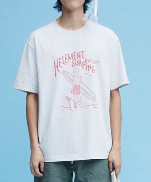 서핑 타투 반팔티셔츠 (OATMEAL)