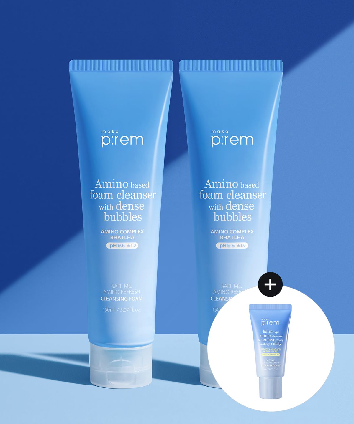 메이크프렘(MAKEPREM) [2pack/증정] 아미노 리프레시 클렌징 폼 150ml