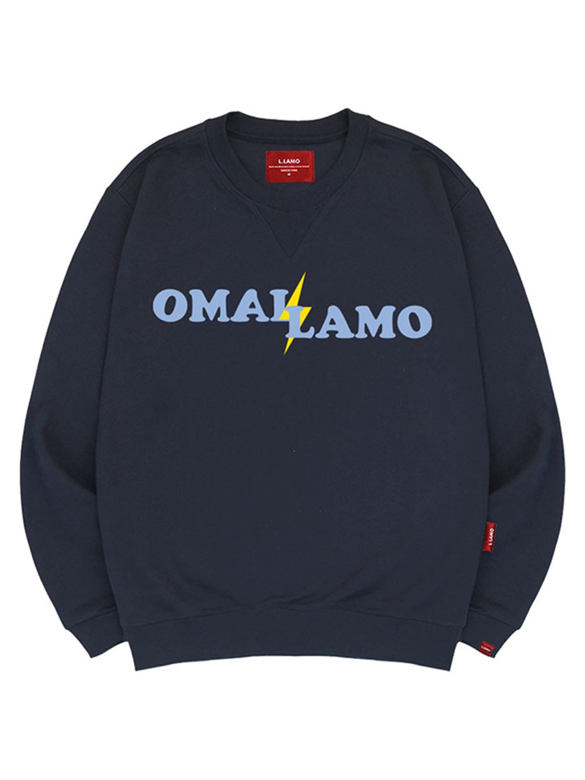 엘라모(LLAMO) 썬더라모 맨투맨 남녀공용 빅사이즈 S~4XL