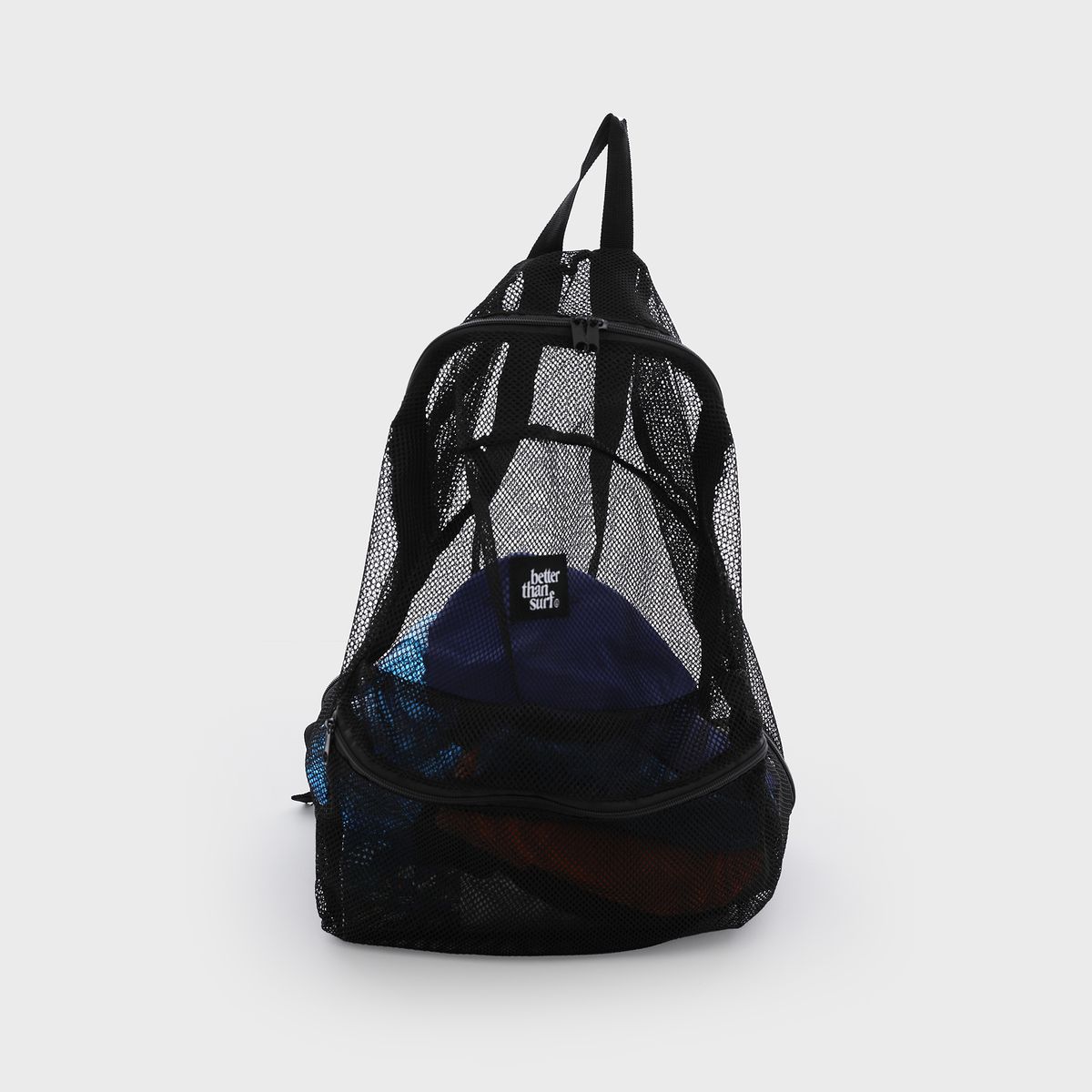 배러댄서프(BETTER THAN SURF) MESH BACKPACK - BLACK