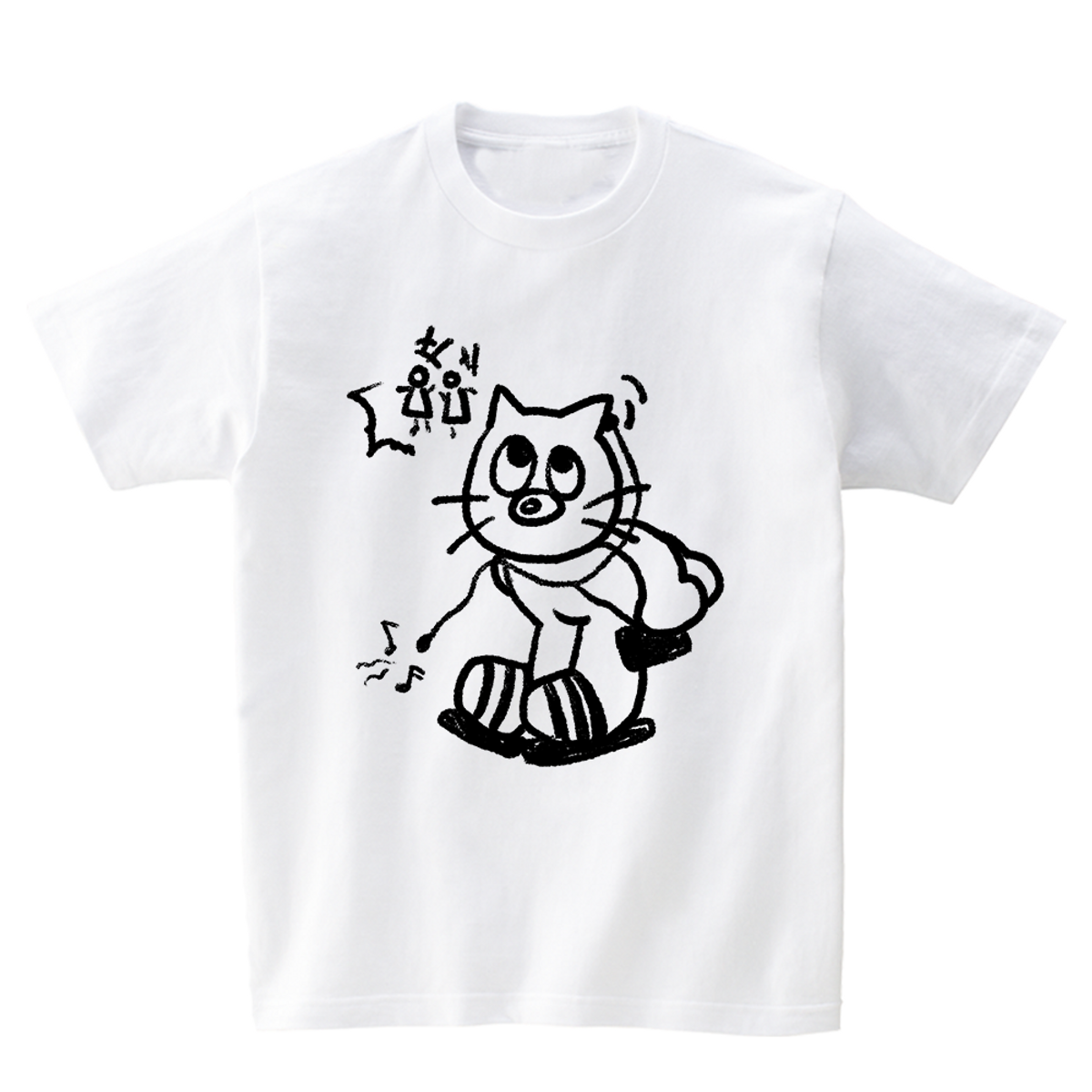 어썸어스(AWESOMEUS) MP3 AND CAT T-SHIRTS_4COLOR