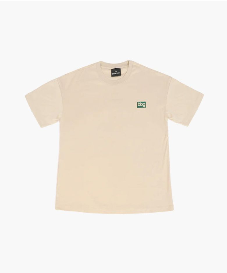 bbg 박스로고 반팔 티셔츠 CREAM
