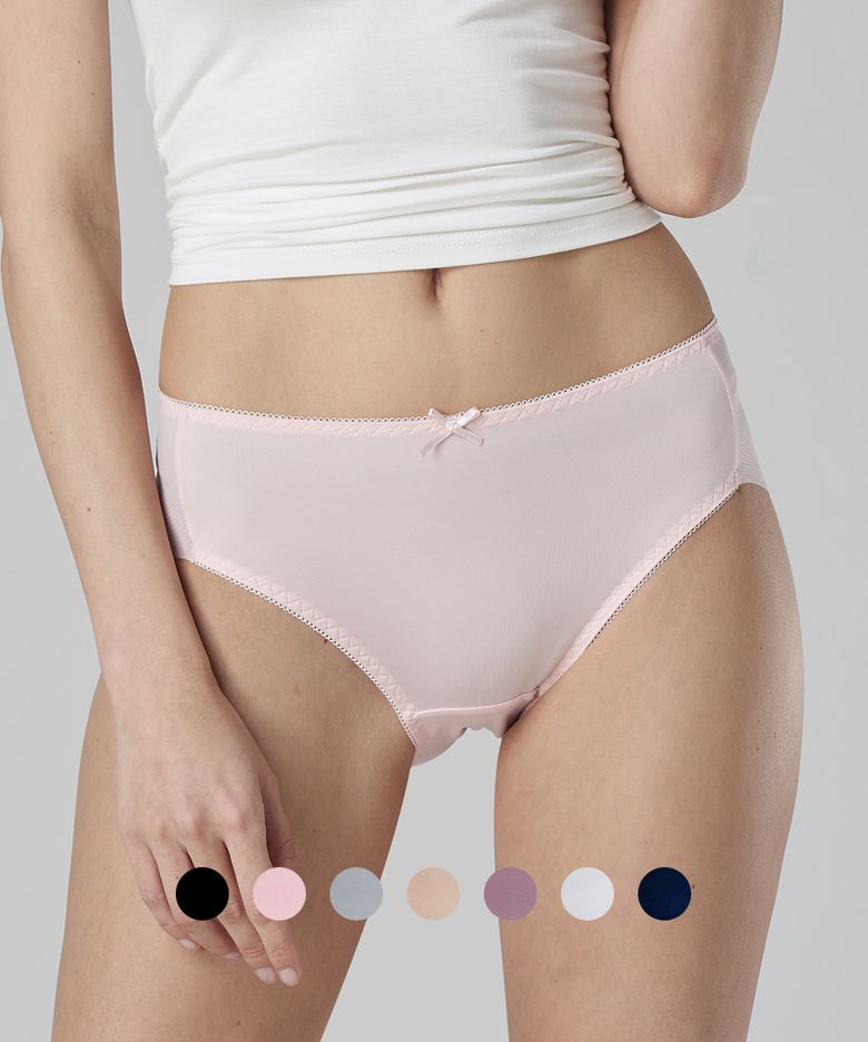 [7PACK] 여성 누디 햄라인 요일 삼각팬티