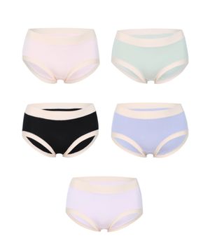 [5PACK] 여성 고탄력 노라인 레이온 데일리 삼각팬티