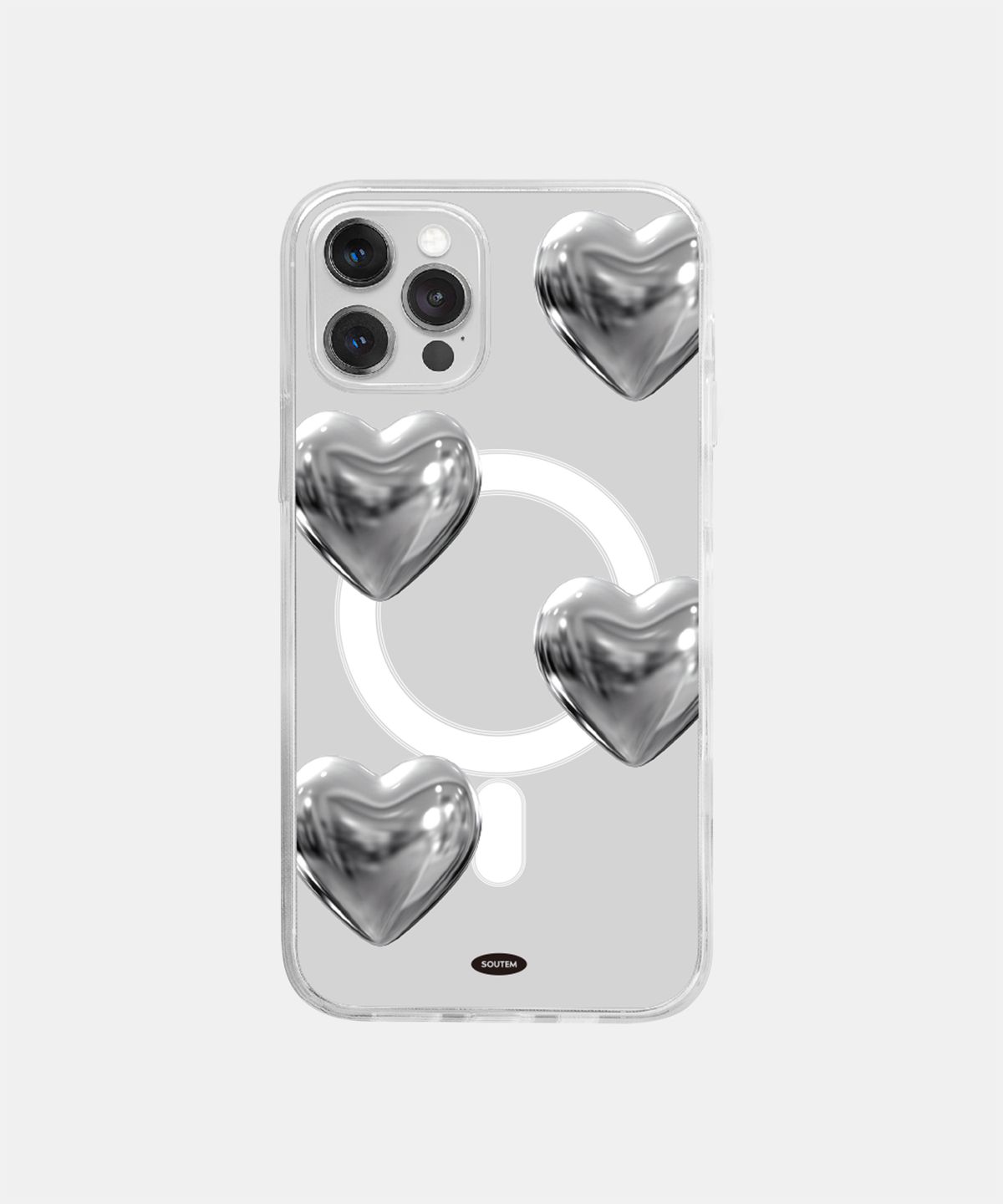 소유템(SOUTEM) [Magsafe] Silver Garden Phone Case_Clear
