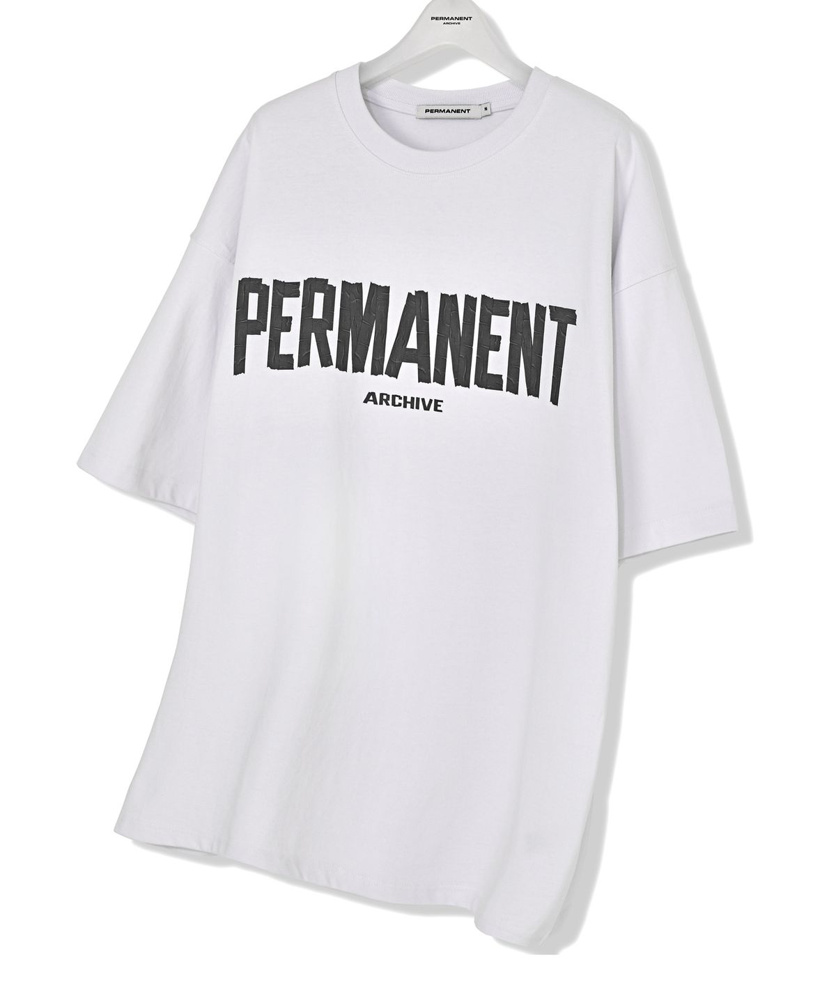 퍼머넌트 아카이브(permanentarchive) FRICTION TAPE T-SHIRT (WHITE)