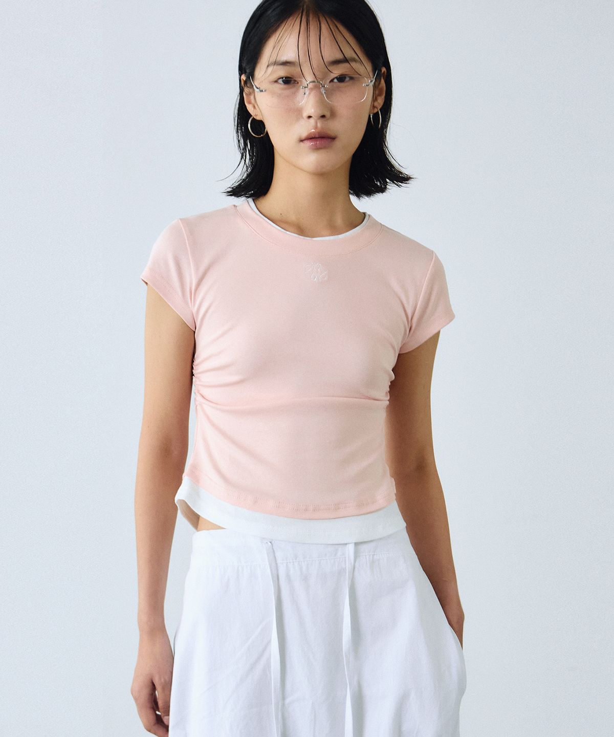 닉앤니콜(NICK&NICOLE) NICOLE LAYERED SLEEVE TOP_BABY PINK